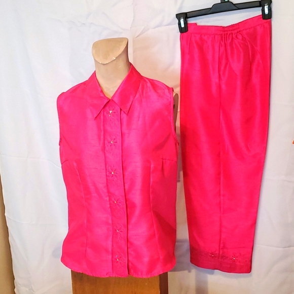 Fushia pantset AWILD THYME - Picture 5 of 16